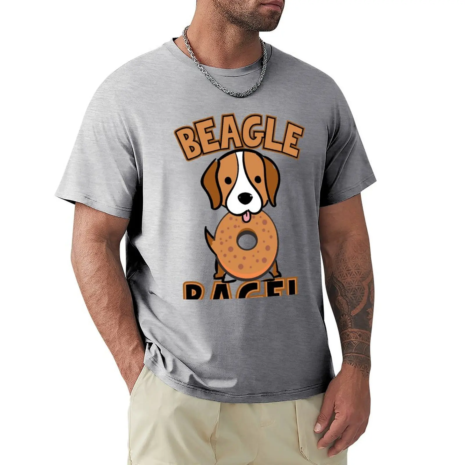 Funny Bagel - Beagle Dog - Cream Cheese Butter Lox Humor T-shirt vintage clothes oversizeds plain mens funny t shirts