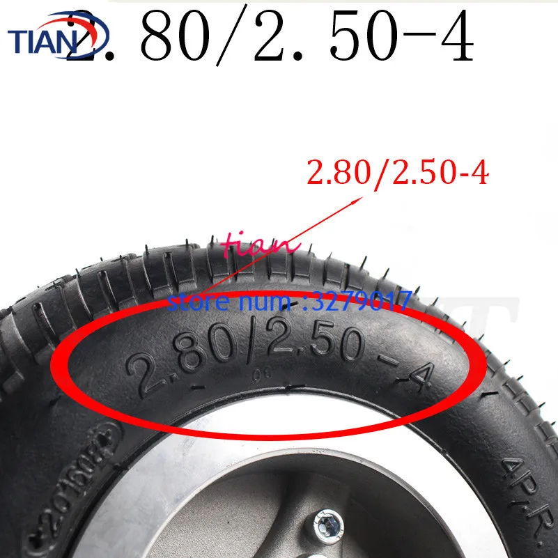 Hot Sale Good Quality 2.80/2.50-4 Tire Wheel 9 Inch for Electric Scooter Trolley Trailer and Wheelchair Hand Truck