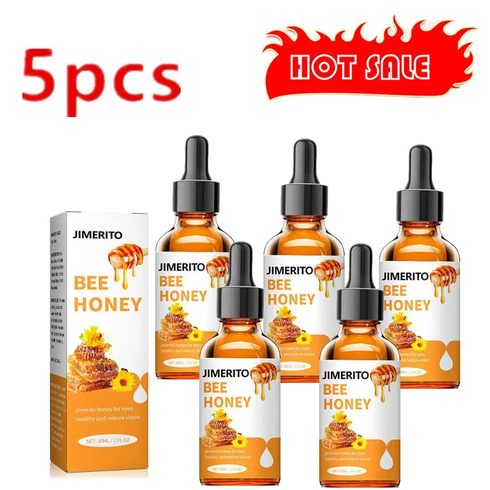 

5X 30ml Honey Eye Drops Relieves Eyes Discomfort Blurred Eyes Sore Eye Care Itchy Relax Dry Swelling Massage Clean