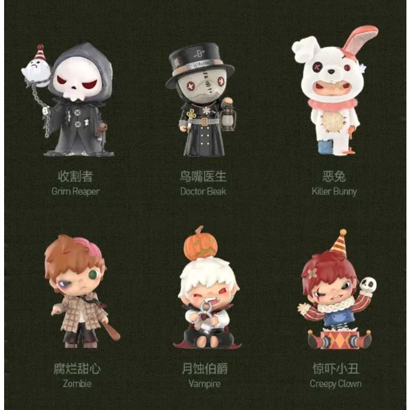 Figur Koleksi Seri Hirono Little Wild Paradise Blind Box Mainan Seni Hadiah untuk Penggemar Monster Carnival