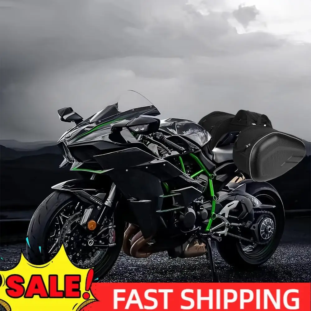 

Мотоциклетная сумка на седло 58 л, водонепроницаемая, для хранения сбоку, большая вместимость, универсальные мотоциклетные кофры для большинства мотоциклов