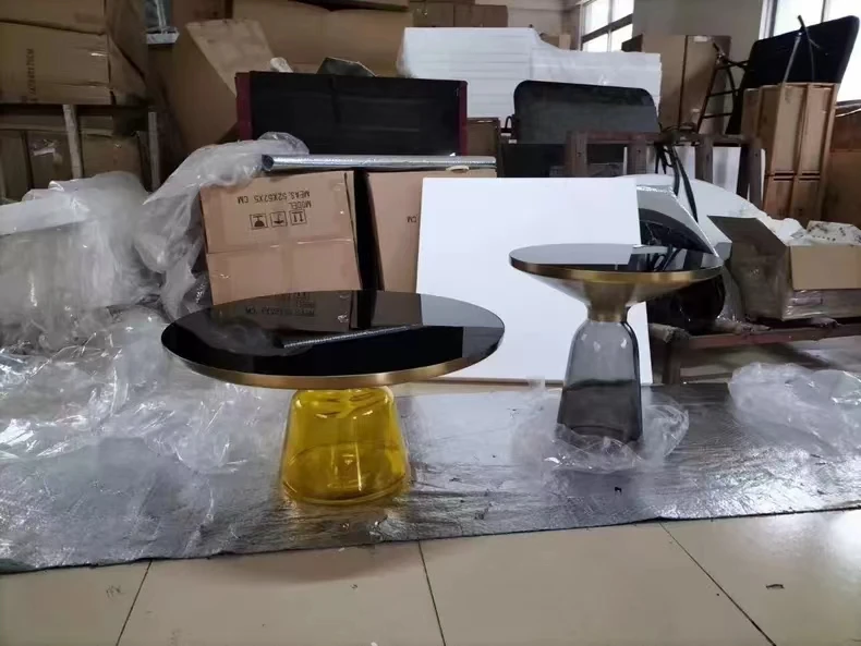 Hot Sale Living Room Furniture Design Modern Farmhouse Round Black Decorate Coffee Table