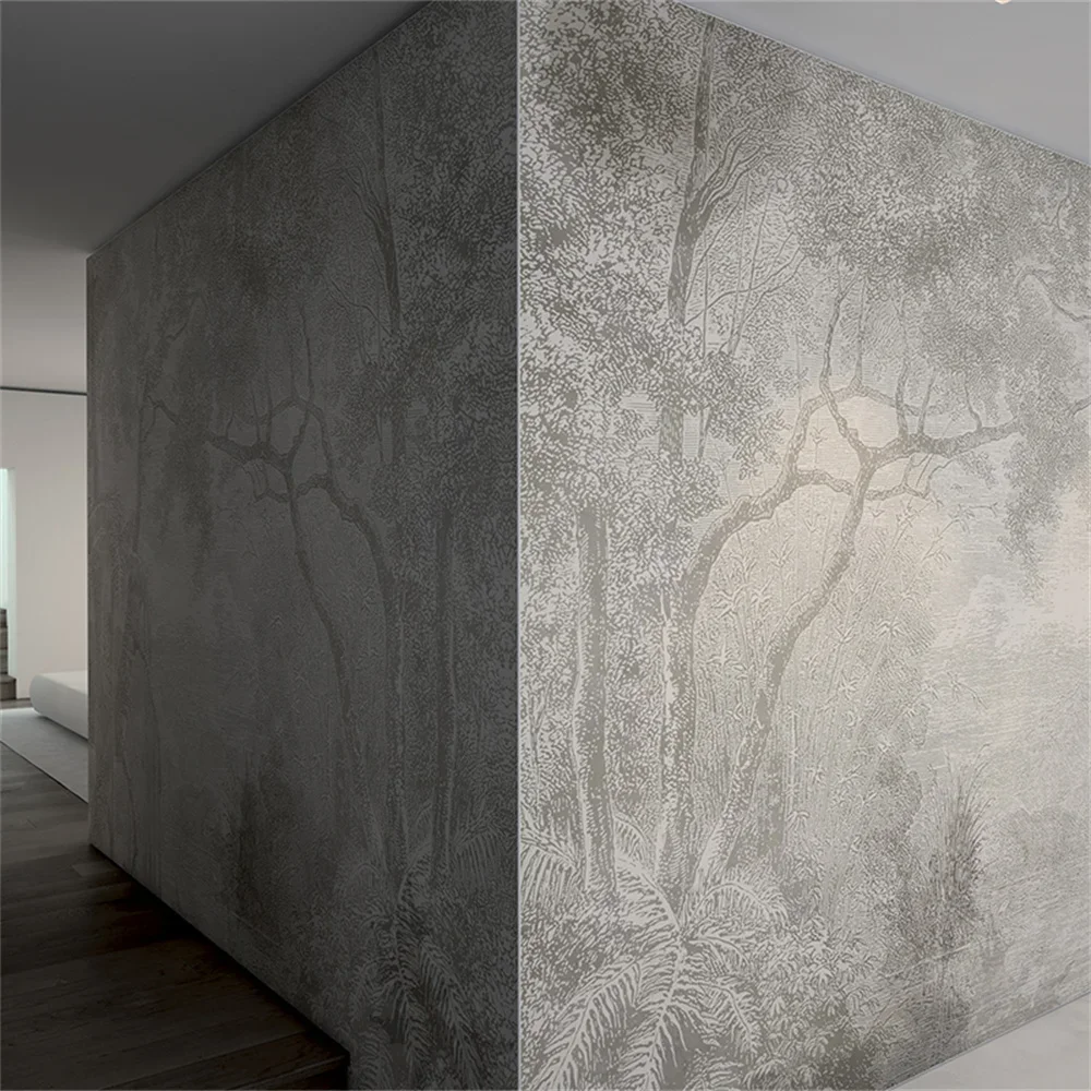 Custom Vintage Trees Forest Wallpapers for Living Room Bedroom Chinese Background 3D Mural wall paper Homestay home improvement