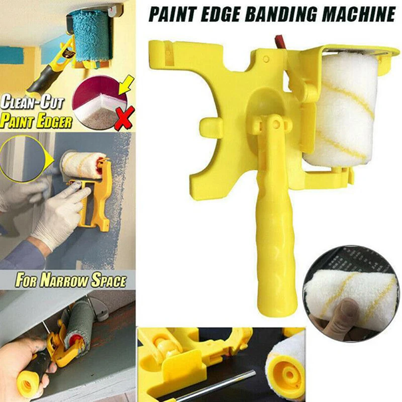 Clean-Cut Paint Edger Roller Brush Safe Tool for Home Room Wall Ceiling