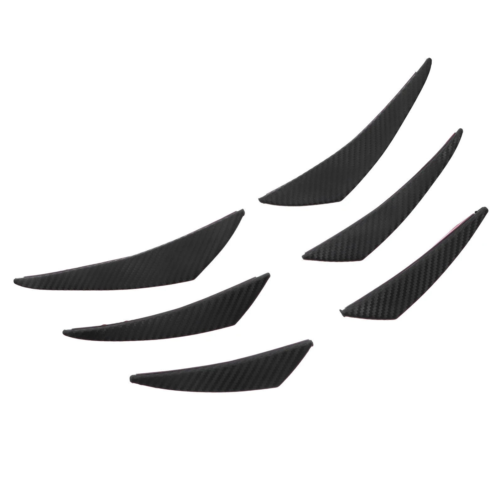 

1 set Wind Knife Bumper Carbon Diffuser Fins Front Lip Spoiler Automotive Bumper Cover Decor Universal Fit Car for Family