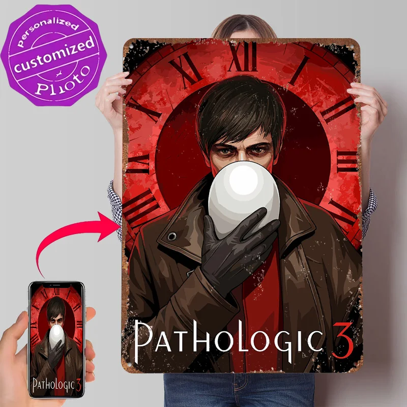 Pathologic 3 Game Cover Art Poster Customized Vintage Metal Signs Wall Art Retro Tin Plaque for House Room Decoration Cozy Home