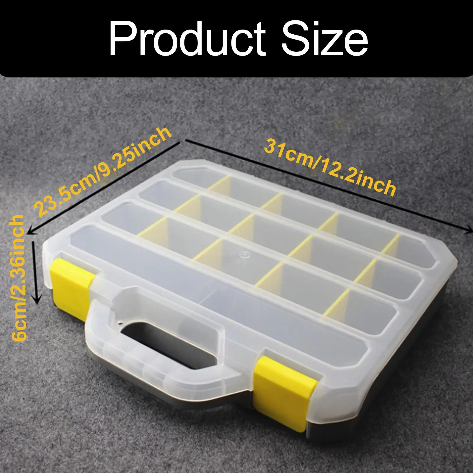 Small Parts Organizer Multipurpose Hardware Storage Box for Nuts Bolts Nails