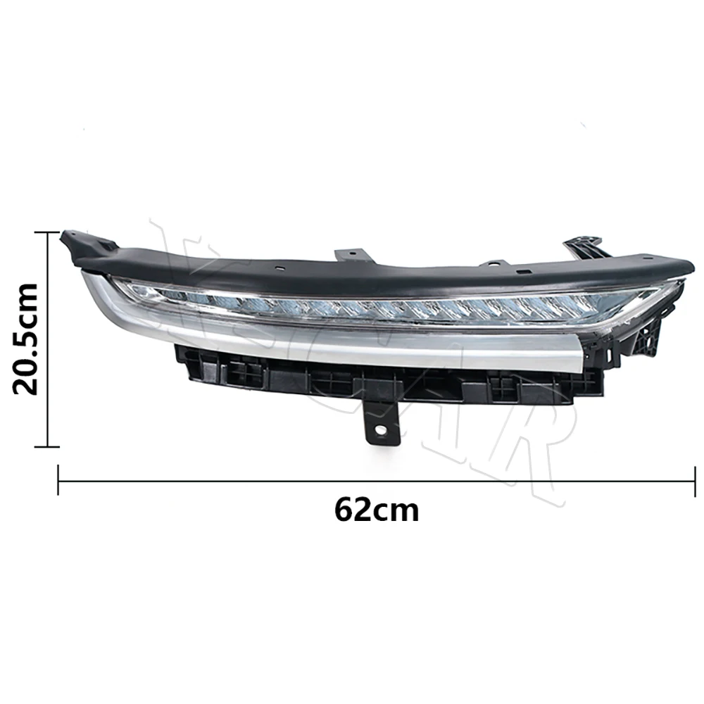 For Car Fog Lamp LED DRL Daytime Running Lamps For MG Hector 2017-2019 For Chevy Captiva 2017-2019For Wuling almaz 2017-2019