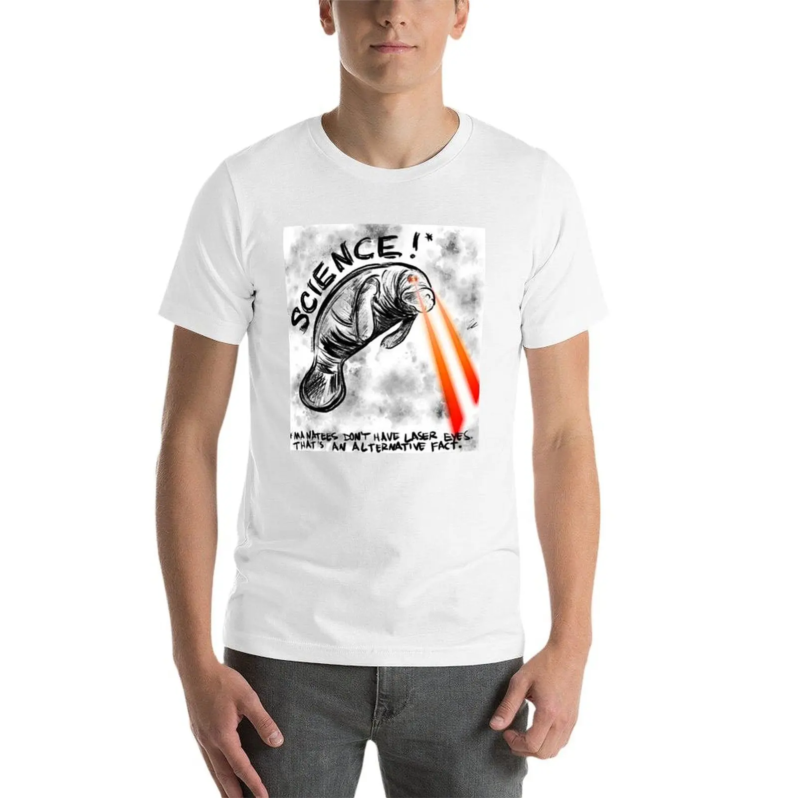 Laser Manatee T-Shirt t shirts with prints man t shirt cotton high quality T-Shirt - Image 4