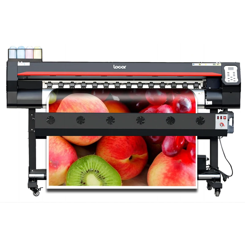 Locor 1.8m size sticker printer grand format multicolor vinyl printer plotter I3200 printhead outdoor inkjet printing machinery