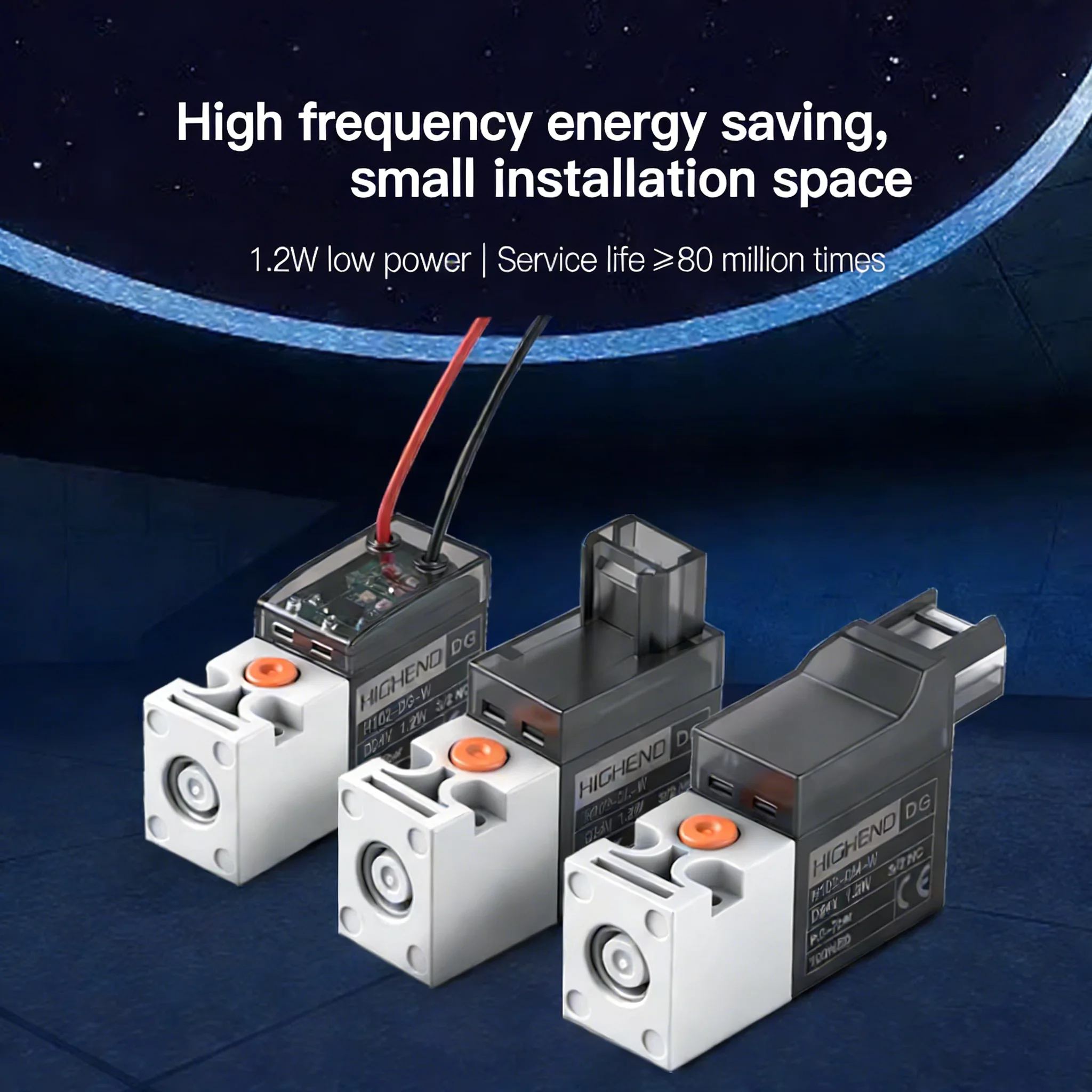 12V 24V 220V miniature Pneumatic Solenoid Valve Combination Positive pressure negative pressure use 2/3 way NC Valves