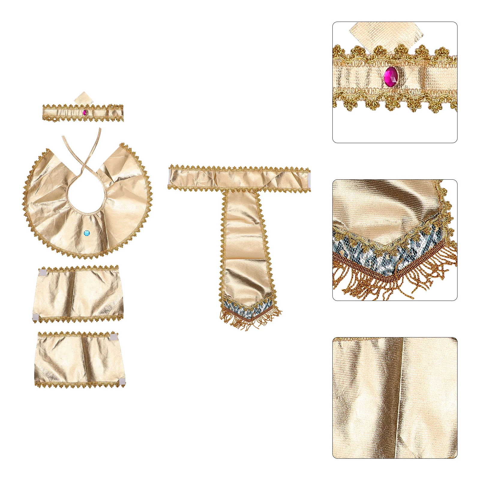 

Pharaoh Collar Egyptian Costume Adults Headgear Child Corset Halloween Costumes