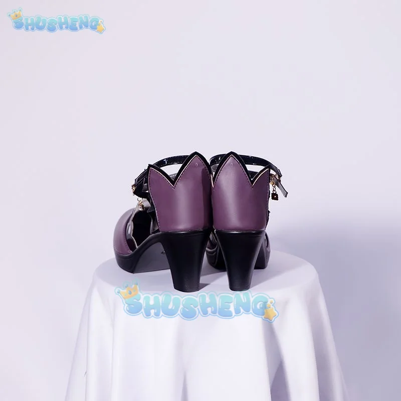 Genshin impact cos Keqing รองเท้าตัวละครเกมคอสเพลย์อนิเมะ