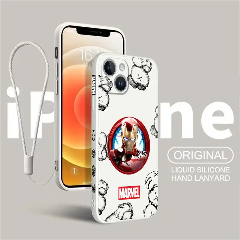 Funda de teléfono Deadpool para Apple iPhone 11, 15, 13, 14 Pro Max, 12 Mini, X, XR, XS Max, 7, 8, Coque líquido suave