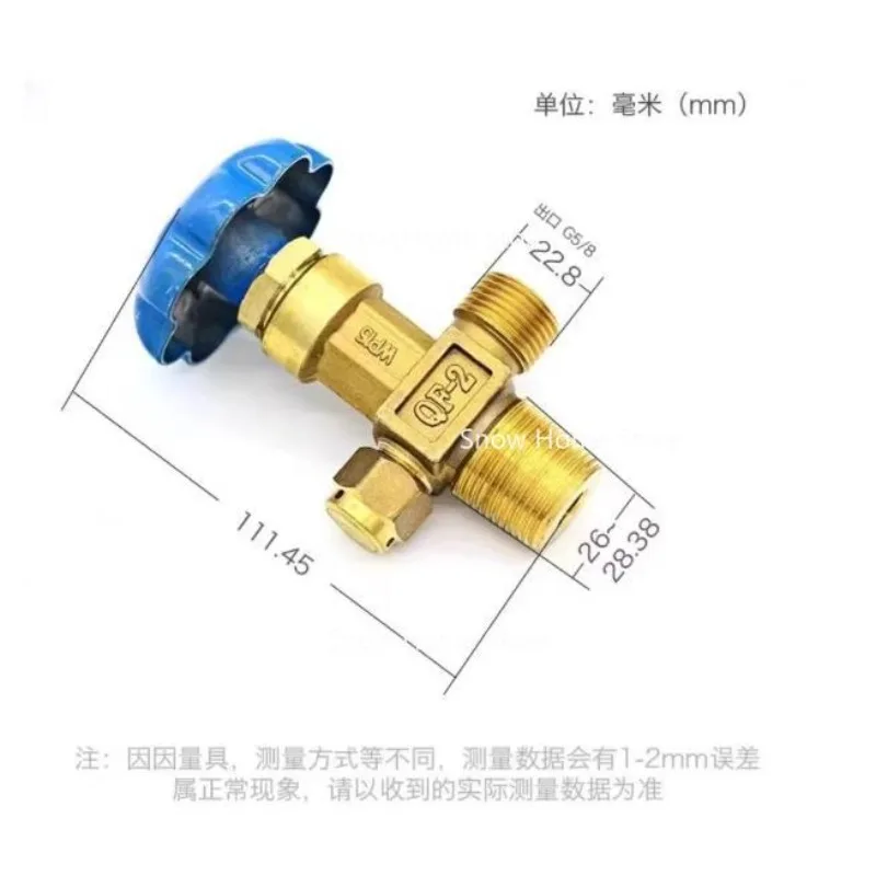

DN4 15MPa Oxygen Cylinder Valve Qf-2 Oxygen Valve Copper Oxygen Cylinder Nozzle Steel Cylinder Head Accessories 1pc