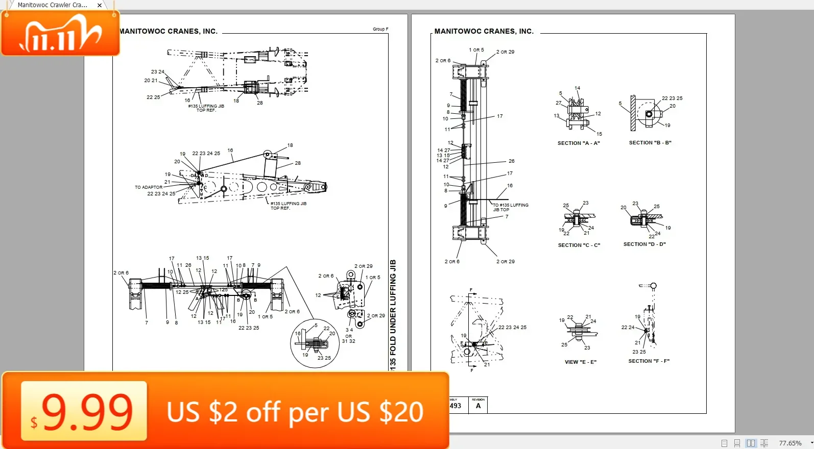 

Гусеничный кран TruckEPC Manitowoc 7,95 ГБ 02.2022 Руководство по коллекции деталей EN PDF DVD