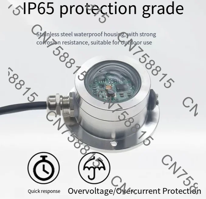 stainless steel optical rain gauge RS485 meteorological monitoring station,Dual channel pulse rainfall sensor