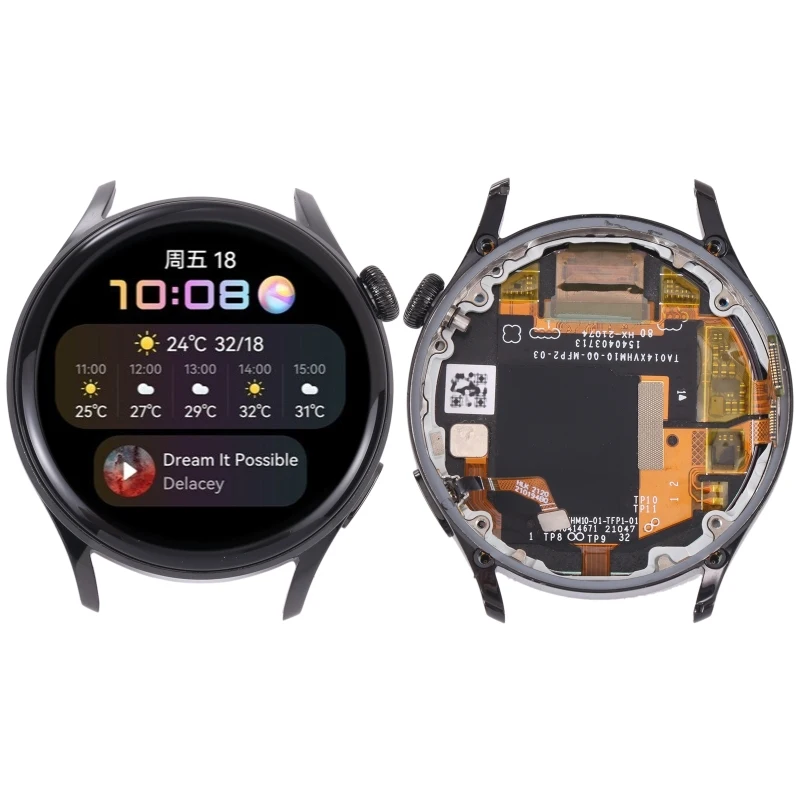 LCD Screen for Huawei Watch 3 and Digitizer Full Assembly with Frame Watch Display LCD Screen Repair Replacement Part