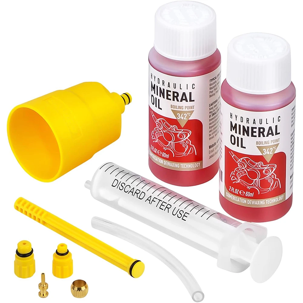 مجموعة تنزف الفرامل للفرامل الهيدروليكية شيمانو، مجموعات هيدروليكية لتغيير سائل الفرامل، زيت معدني سائل الفرامل عالي الأداء 120 مل