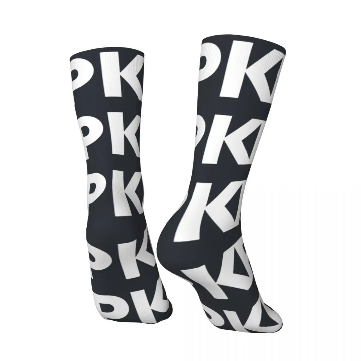 Retro K-Pop Korean Music Culture Fangirl Novelty Men's compression Unisex Kpop Street Style Pattern Printed Novelty Crew Sock