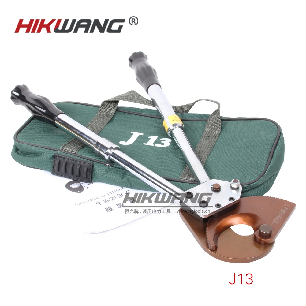 J13 ACSR and Steel Wire Ratchet Cutter Hand Tool Hard Wire Cutter Wire Cable Cutter