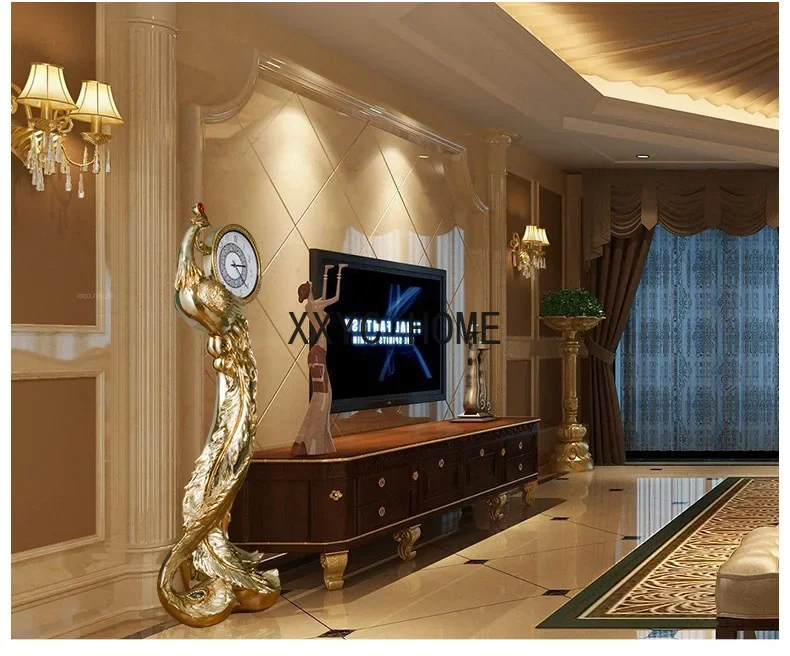 

Large Peacock Floor Decoration Resin Opening Wedding Gift