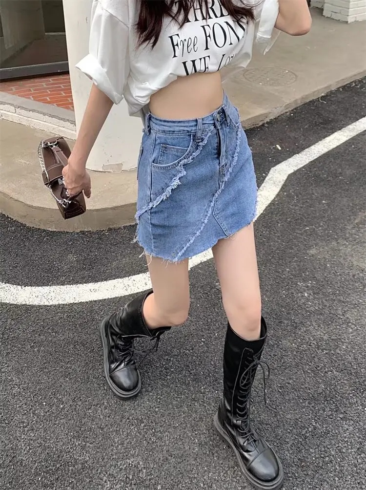 Y2k الجينز فضفاض منخفضة الارتفاع شورت جينز سراويل نسائية ملابس امرأة كبيرة الحجم ملابس الصيف Shoujo فتاة نمط السراويل متوهج الدنيم #3