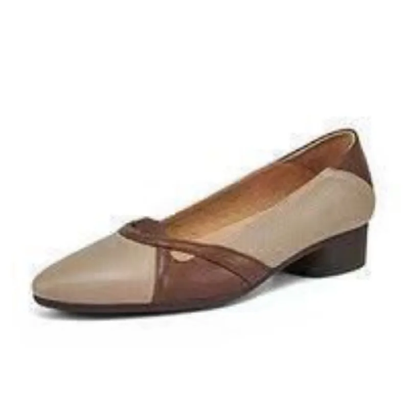 

Zapatos de mujer, женские модные разноцветные туфли высокого качества на квадратном каблуке, женские повседневные офисные туфли для карьеры, удобные туфли на каблуке b163