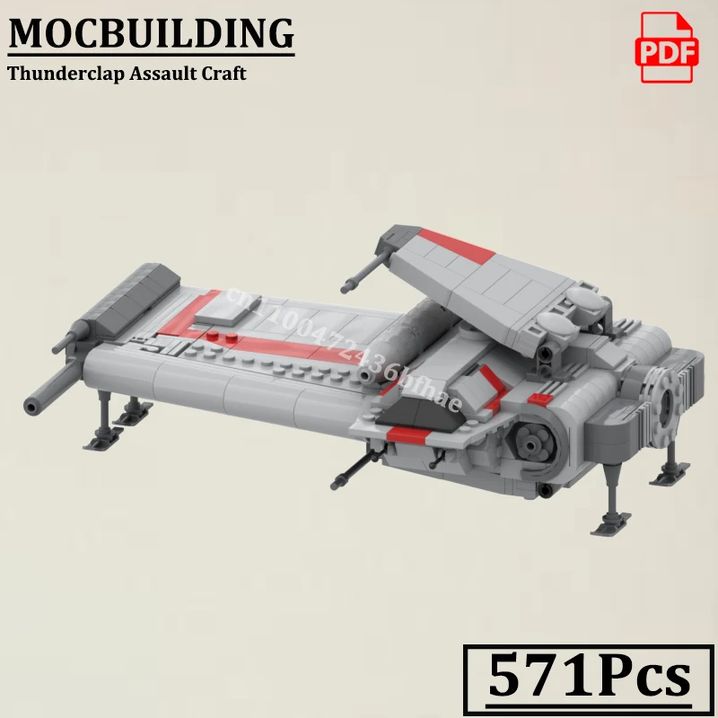 

Thunderclaped Assault Craft Spaceship Model MOCBUILDING Creative Blocks Construction Bricks Toys Gift