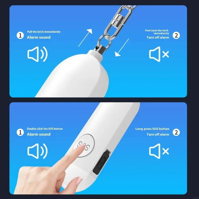 

Safety Protections Alert Security Alarm Emergency Alarm Keychain Alarm