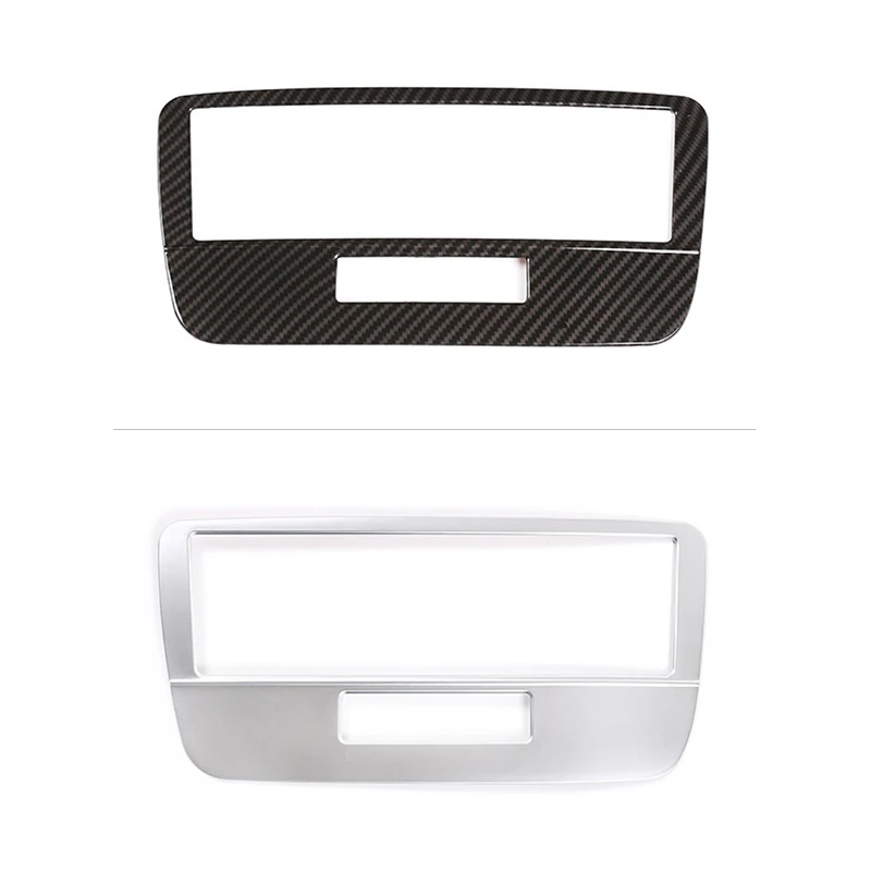 Carbon Style Car Interior Center Voice Mode Control Panel Frame Cover Sticker Trim For Mercedes Benz GLK X204 2013 2014