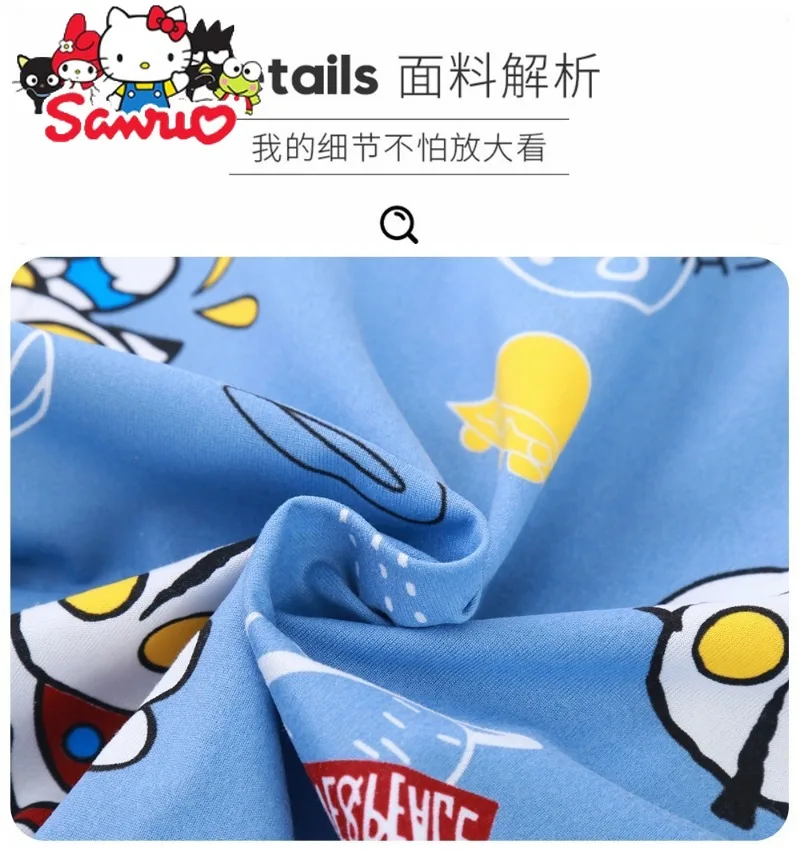 MINISO Melody Kuromi Hello Kitty Cinnamoroll Pochacco-Pijama para niños y niñas, conjunto de bebé Delgado, cárdigan de manga larga, ropa para el hogar