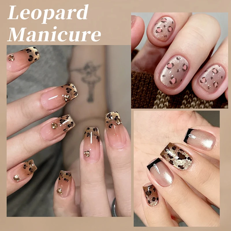 BORN PRETTY Leopard Herfst Kat Magnetische Gel Nagellak Set Naakt Roze Gel Polish Vernis Semi Permanent Voor Manicure Nail Art