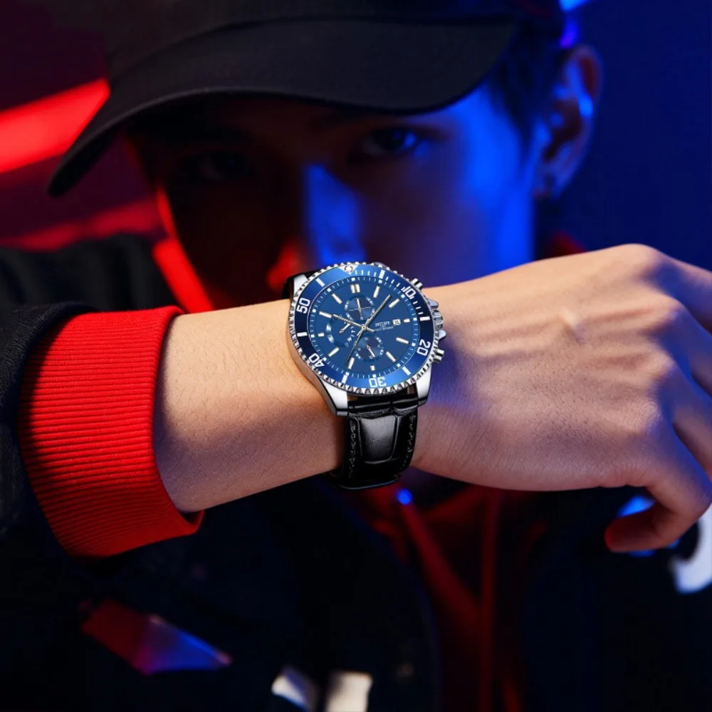 Men's Stylish Quartz Watch, Casual & Date Function