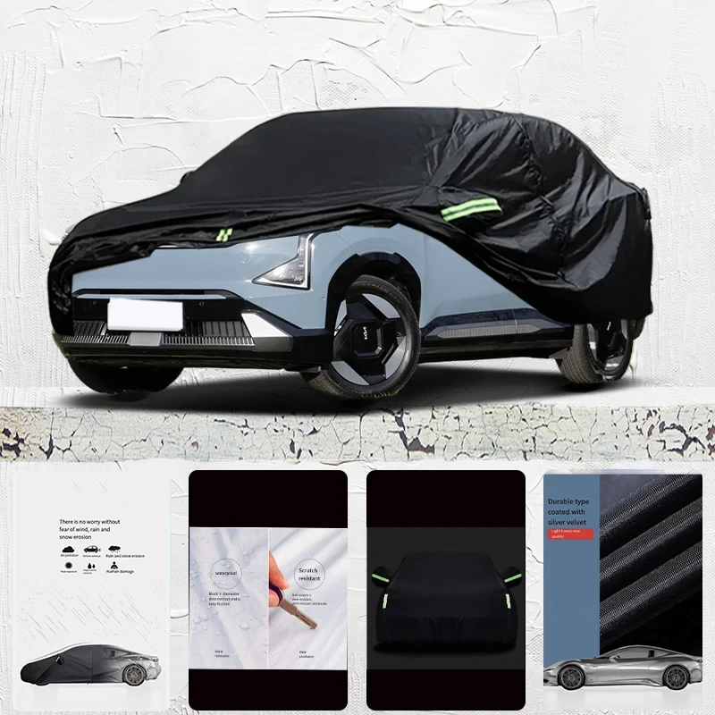 

For Kia-EV5 Auto Anti snow Anti dust Anti-uv Anti peeling paint And Anti Rainwater 210t car cover Car cover protection