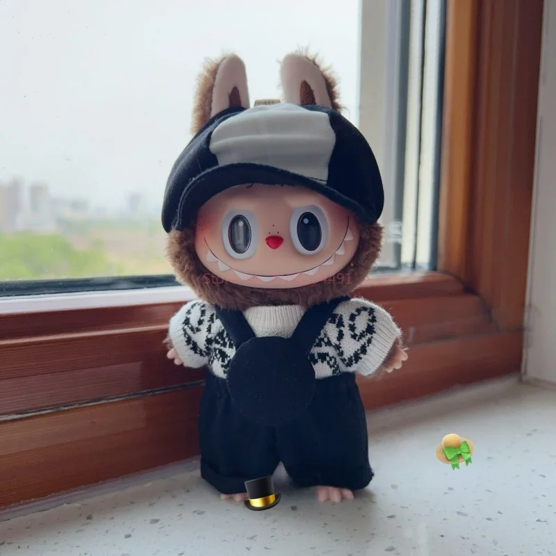 Only Clothes 17cm Labubu Clothes Milan Fashion Week Set Zimomo Mokoko Doll Outfit Replacement Accessries Kids Toy Gifts