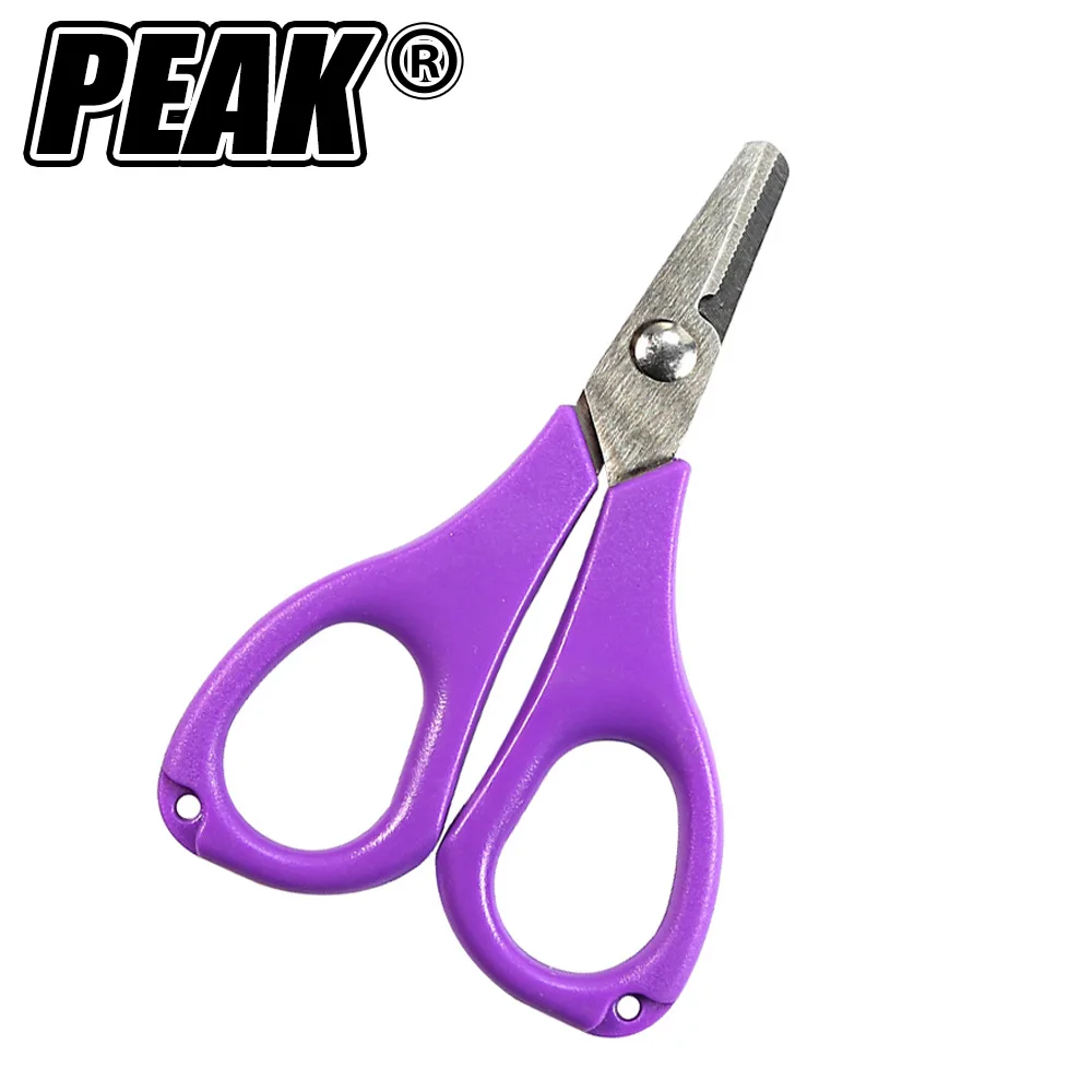 

PEAK Fishing Braid Line Scissors Stainless Steel Anti-Slip Handle with Sheath Sharp Wire Cutter Sea Fishing Pliers Tools