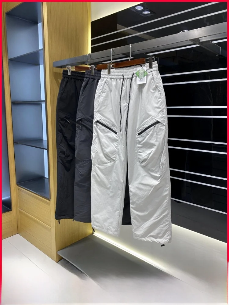 

High Street Workwear! 3D Tailoring! Winter Men's Elastic Waist Windproof Warm Casual Versatile down Trousers