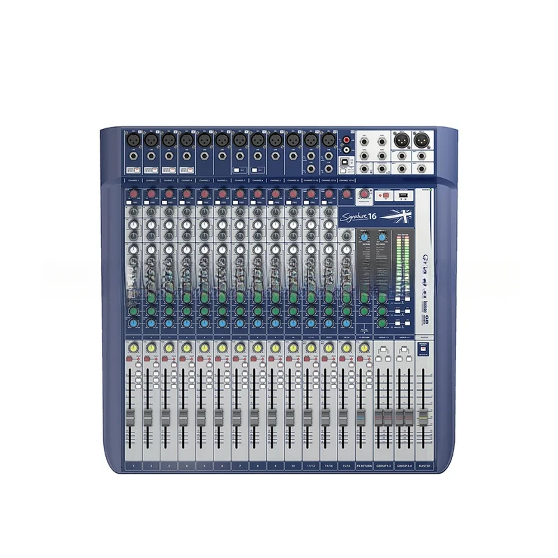 Soundcraft 16 Channels Audio Mixer ลายเซ็น การแสดงการร้องเพลงบนเวที คําสั่งซื้อ 2 รายการ