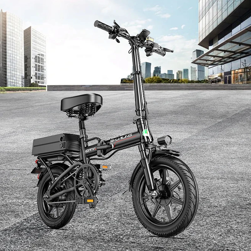 Mini Foldable Ebike 400W 48V 25-45AH Removable Battery Multi-shock-absorbing Urban Electric Bicycle Bike for Aldult 100KM-180KM