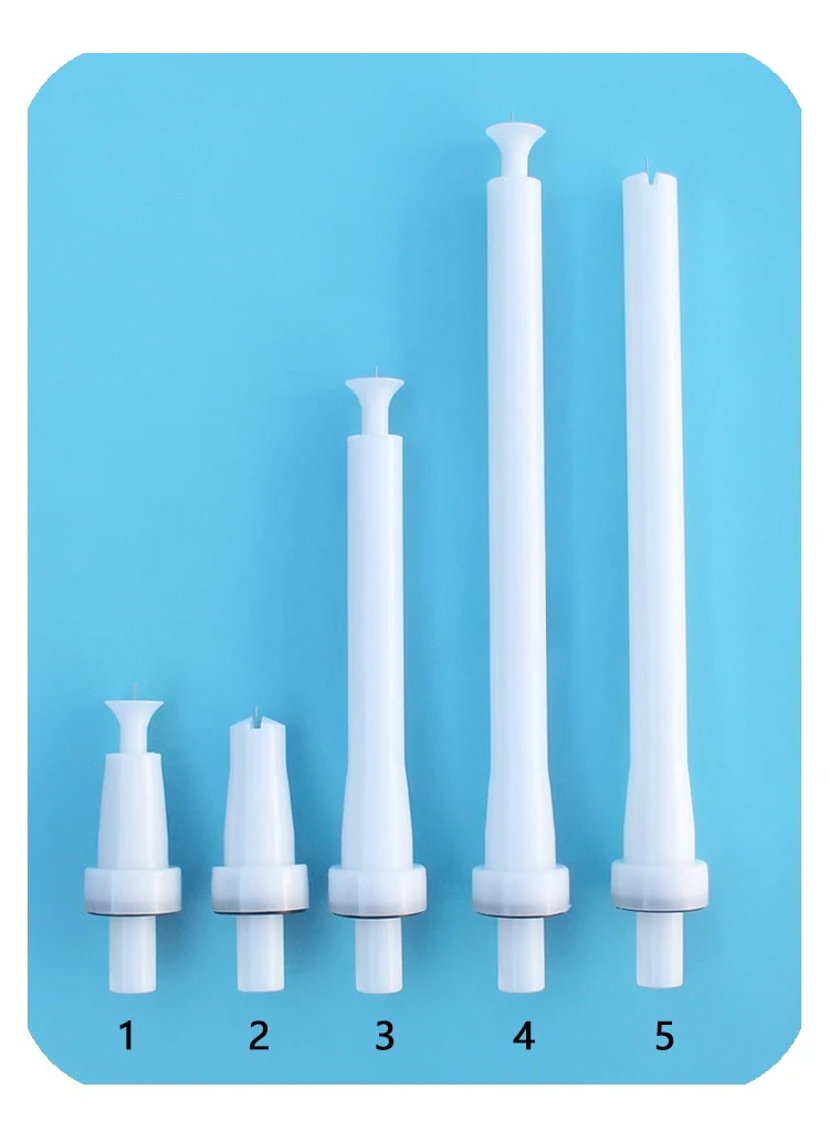 مسدس رش مسحوق كهرباء فوهة ممتدة إبرة كهربائية مسطحة رأس بندقية قضيب طويل لـ GM03 #2