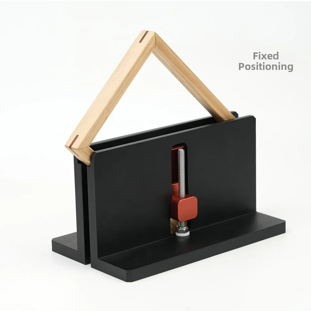 Right Angle Fixture Clamp for Wood Projects - Rugged Alloy Clamp to Maintain Alignment During Sawing Drilling and Gluing