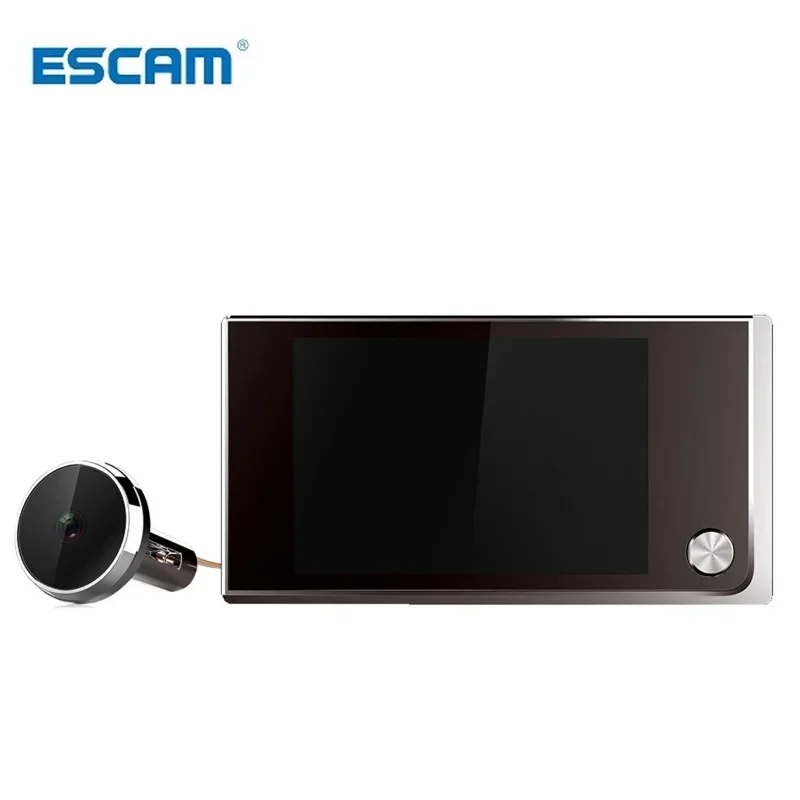 Imagem -02 - Escam-cat Eye Câmera C01 Digital Lcd 120 Graus Peephole Viewer Monitoramento Visual Fotográfico Campainha Eletrônica Polegadas