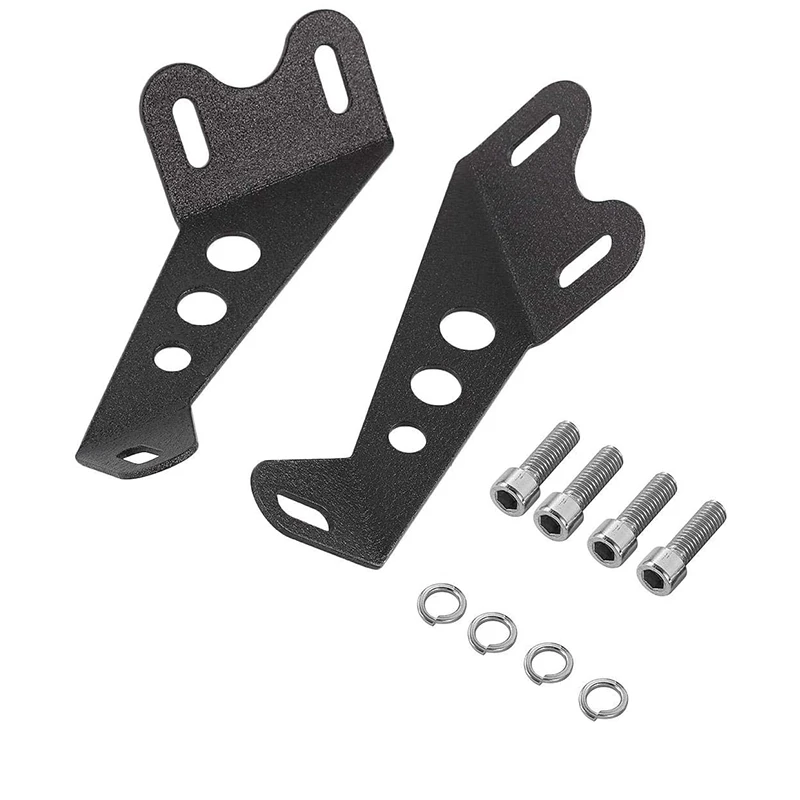 Hood Light Bar Brackets Mount Kit for Jeep Wrangler JK / JKU 2007-2017, Hood Mount Bracket for Straight Light Bar