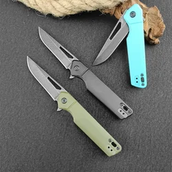 BK 239 Folding Pocket Knife High Hardness 8Cr13Mov Blade Nylon Fiber Handle Outdoor EDC Knives for Camping and Fishing