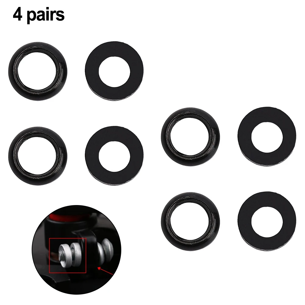 4 Pair M6 Concave Washer Bicycle Disc Brake Caliper Bump  Aluminum Gasket Practical For Disc Brake Caliper Bump Spacer