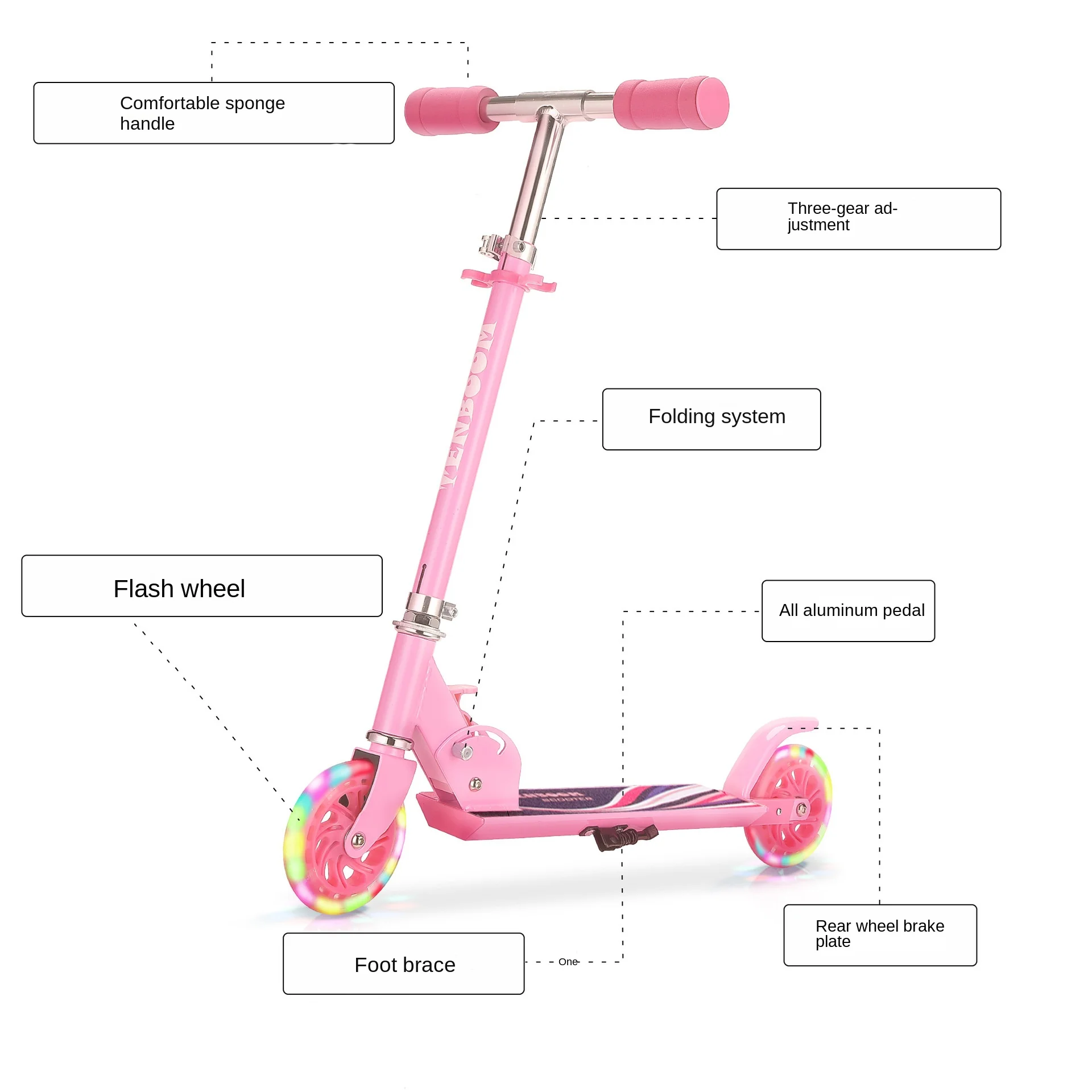 Lazychild 2-12歳の子供のスクーターベビー光の本足ヨーヨー車子供のスクーターベビーバランス訓練車