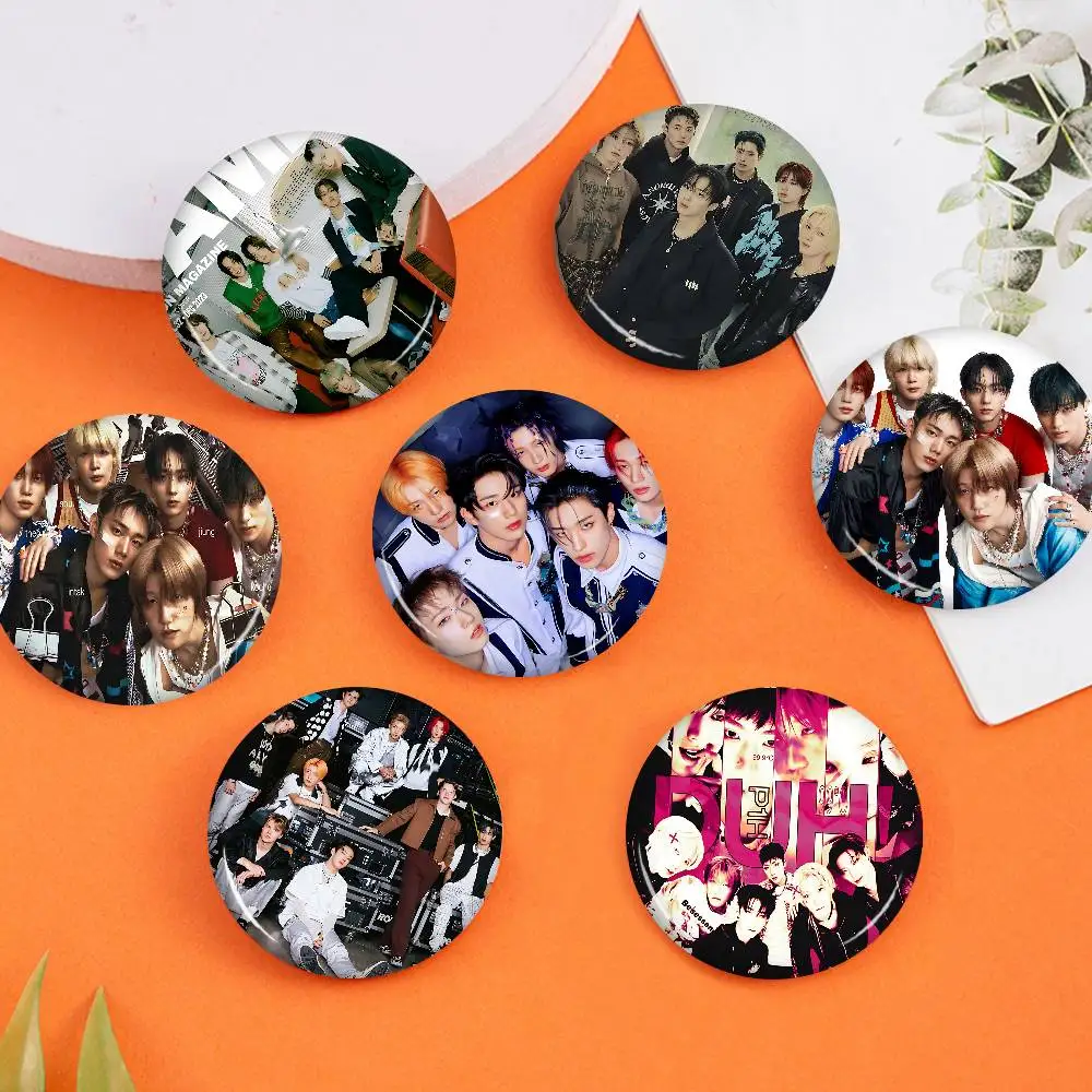 مخصص P1Harmony KPOP 32/44/58 مللي متر تخصيص زر دبابيس لطيف مضحك الإبداعية شارة مجوهرات ديكور هدايا للأصدقاء #1