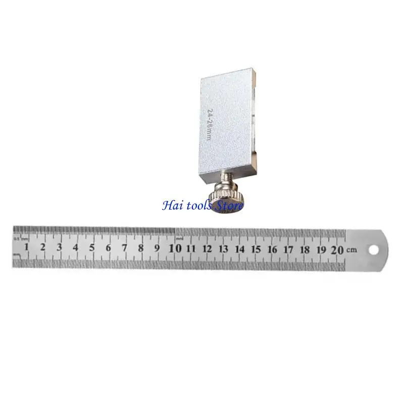 X37E Aluminum Carpentry Square 15/20/30/40cm Carpenter Scribing Ruler with Slide Stop