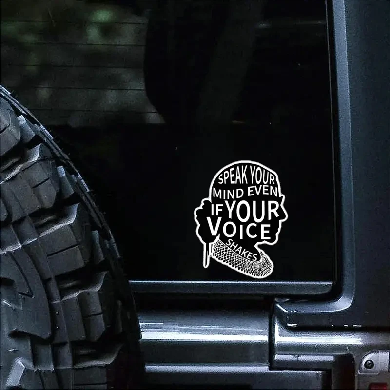 13x17cm Women Power Speak Your Mind Feminist Car Sticker Decals Waterproof  Cool Car Styling Car Accessories
